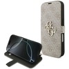 Guess Book 4G Metal Logo dėklas skirtas Apple iPhone 17 Pro rožinės spalvos