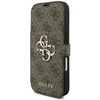Dėklas Guess Book 4G Metal Logo do iPhone 18 Pro / 17 Pro ruda