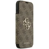 Dėklas Guess Book 4G Metal Logo do iPhone 18 Pro Max / 17 Pro Max ruda