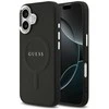 Guess PU Saffiano MagSafe dėklas skirtas Apple iPhone 17 juodos spalvos