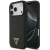 Dėklas Guess Croco Triangle Logo MagSafe do iPhone 18 Pro Max / 17 Pro Max juoda