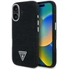 Guess Denim Triangle Logo MagSafe dėklas iPhone 16 - juodas