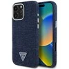 Guess Denim Triangle Logo MagSafe iPhone 16 Pro Max Dėklas - Mėlyna