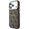 Guess Embossed 4G Classic MagSafe dėklas skirtas iPhone 18 Pro / iPhone 17 Pro ruda