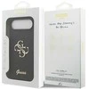 Guess PU Fixed Glitter 4G Metal Logo dėklas skirtas Apple iPhone 17 Air juodos spalvos