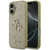 Dėklas Guess Fixed Glitter Big 4G skirtas Apple iPhone 17 aukso spalvos