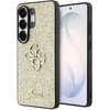 „Dėklas Guess“ fiksuotas blizgus didelis metalinis 4G logotipas, skirtas „Samsung Galaxy S26 Ultra“ – zlotų