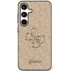 Guess Fixed Glitter Big 4G Metal Logo Samsung Galaxy S25 Plus dėklas telefonui auksos spalvos