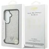 Dėklas Guess Fixed Glitter Triangle MagSafe Samsung Galaxy S26 sidabrinis