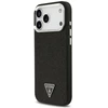 Dėklas Guess Glitter Triangle Logo MagSafe Case for iPhone 17 Pro Max / 18 Pro Max - Juodas