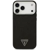 Dėklas Guess Glitter Triangle Logo MagSafe Case for iPhone 17 Pro Max / 18 Pro Max - Juodas
