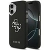 „Guess Grained Big 4G Classic“ logotipo dėklas, skirtas iPhone 17 - juodas