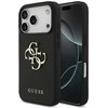 Original dėklas GUESS Grained Big 4G & Classic Logo skirtas Apple iPhone 17 Pro juodos spalvos