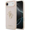 Dėklas GUESS Grained Big 4G & Classic Logo skirtas Apple iPhone 17 Air rožinės spalvos