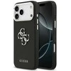 Dėklas Guess Grained Big 4G Classic Logo iPhone 17 Pro Max juodos spalvos
