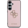 „Guess Grained Big 4G Logo Small Classic Logo“ – dėklas, skirtas „Samsung Galaxy S25 Ultra“, rausvas