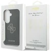Guess PU 4G Resin Metal Logo dėklas skirtas Samsung Galaxy S26 juodos spalvos