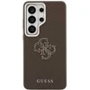 Guess PU 4G Resin Metal Logo dėklas skirtas Samsung Galaxy S26 Ultra rudos spalvos