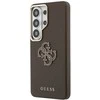 Guess PU 4G Resin Metal Logo dėklas skirtas Samsung Galaxy S26 Ultra rudos spalvos