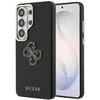 Guess PU 4G Resin Metal Logo dėklas skirtas Samsung Galaxy S26 Ultra juodos spalvos