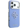 Guess Grained & Big Resin Logo dėklas, skirtas iPhone 18 Pro / 17 Pro, mėlynas