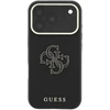 Dėklas Guess Grained & Big Resin Logo Case for iPhone 18 Pro Max / 17 Pro Max - Juodas