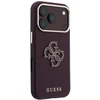Guess Grained & Big Resin Logo dėklas, skirtas iPhone 18 Pro Max / 17 Pro Max, bordo spalvos