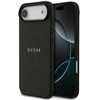 Guess Grained Ring MagSafe - dėklas skirtas Apple iPhone Air juodas