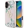 Originalus Dėklas GUESS Grained Roses Big 4G logo skirtas Apple iPhone 16 rožinės spalvos