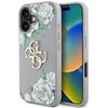 Dėklas Guess Grained Roses Big 4G logo skirtas Apple iPhone 16 violetinės spalvos