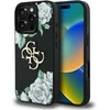 Originalus Dėklas GUESS Grained Roses Big 4G logo skirtas Apple iPhone 16 Pro Max juodos spalvos