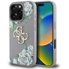 Dėklas Guess Grained Roses Big 4G logo skirtas Apple iPhone 16 Pro violetinės spalvos