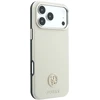 Guess Grained Round Strass Logo MagSafe dėklas, skirtas iPhone 18 Pro Max / 17 Pro Max – smėlio spalvos