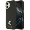 Dėklas Guess Grained Strass Logo MagSafe skirtas Apple iPhone 17 juodos spalvos