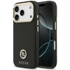 Dėklas Guess Grained Strass Logo MagSafe skirtas Apple iPhone 17 Pro juodos spalvos