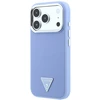 Dėklas Guess Grained Triangle Logo MagSafe do iPhone 18 Pro Max / 17 Pro Max mėlyna
