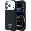 Dėklas Guess Grained Triangle Logo MagSafe do iPhone 18 Pro / 17 Pro juoda