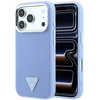 Dėklas Guess Grained Triangle Logo MagSafe do iPhone 18 Pro Max / 17 Pro Max mėlyna