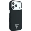 Dėklas Guess Grained Triangle Logo MagSafe do iPhone 18 Pro Max / 17 Pro Max juoda