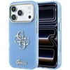 Dėklas Guess IML 4G Script Metal do iPhone 18 Pro / 17 Pro šviesiai mėlyna