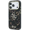 Dėklas Guess IML 4G Script Metal Case for iPhone 17 Pro Max / 18 Pro Max - Juodas and Brown