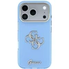 Dėklas Guess IML 4G Script Metal do iPhone 18 Pro / 17 Pro šviesiai mėlyna