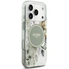 Dėklas Guess IML Flower & Tonal Circle MagSafe do iPhone 18 Pro / 17 Pro žalia