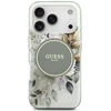Dėklas Guess IML Flower & Tonal Circle MagSafe do iPhone 18 Pro Max / 17 Pro Max žalia
