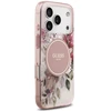 Dėklas Guess IML Flower & Tonal Circle MagSafe do iPhone 18 Pro Max / 17 Pro Max rožinė