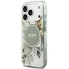 Dėklas Guess IML Flower & Tonal Circle MagSafe do iPhone 18 Pro / 17 Pro žalia