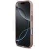 Guess IML Flowers virvelė MagSafe dėklas skirtas Apple iPhone 17 Pro rožinės spalvos