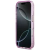 Dėklas Guess IML Glitter Flowers Triangle MagSafe Case for iPhone 17 Pro / 18 Pro - Violetinė