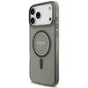 Dėklas Guess IML Glitter Pearl Strap MagSafe do iPhone 18 Pro / 17 Pro juoda