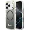 Dėklas Guess IML Gradient Script Metal MagSafe Case for iPhone 17 Pro Max - Juodas